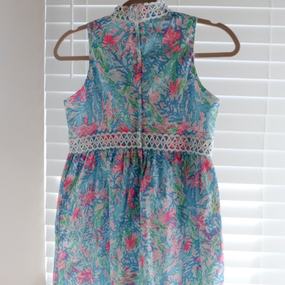 NWOT Lilly Pulitzer Girls Paisley Alexa Dress Size 14 Blue and Pink, Never Worn - Picture 3 of 4
